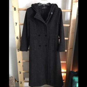 London Fog Wool Coat - Dark Grey, fits sizes 6-10